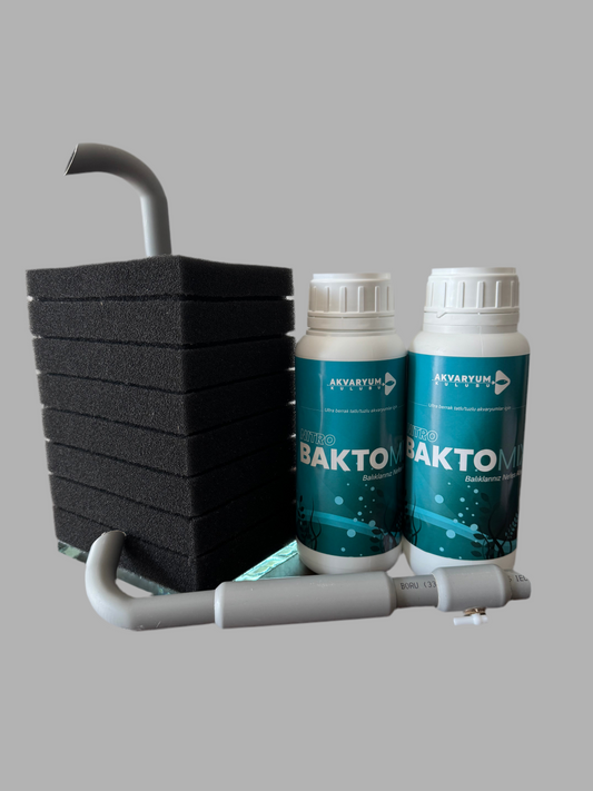 Hamburg pipo 3 lü set Hamburg pipo 300litre - 1 litre baktomix nitro - yem spreyi