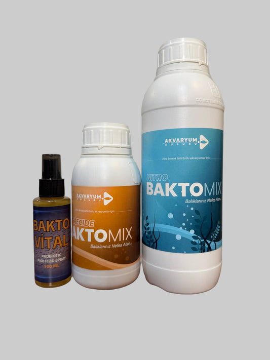 A- BAKTOMİX SET ( 1000 ml Baktomix nitro, 500 ml ALGAECİDE, 100 ml baktovital )